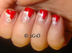 santa hats christmas hat nail mani