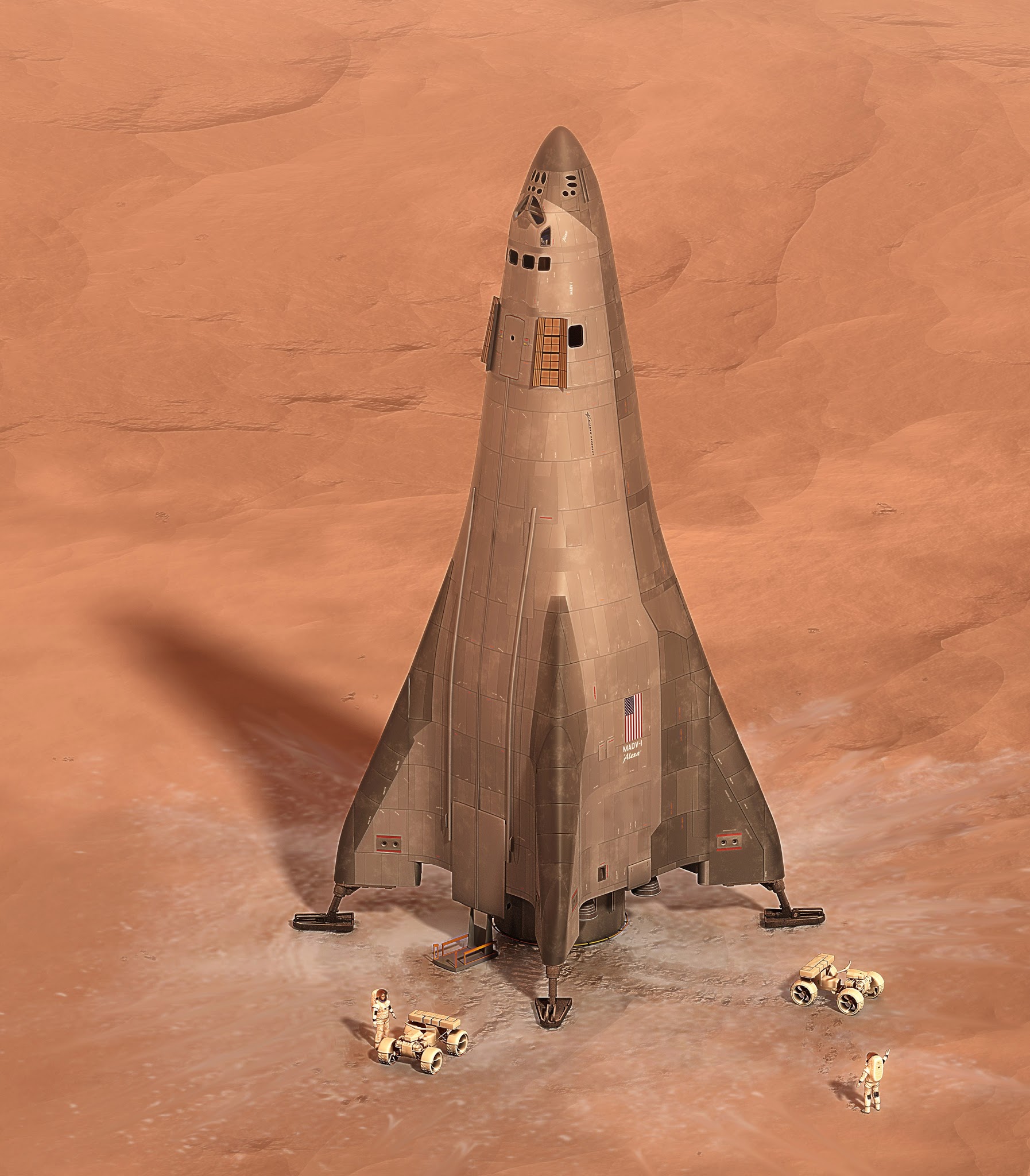 human Mars Lockheed Martin's Mars lander concept