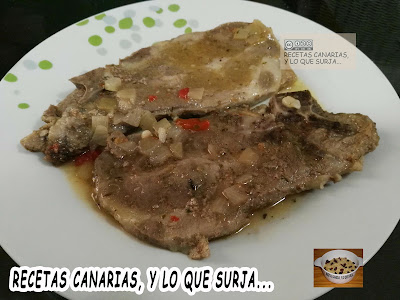 Chuletas Asadas En Salsa
