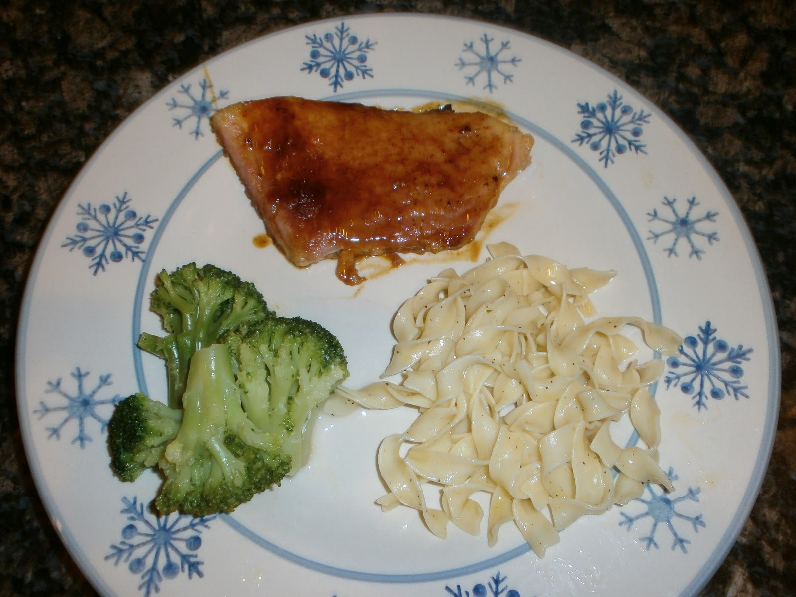 A's Home Cooking Ham Steak in Honey Mustard Glaze