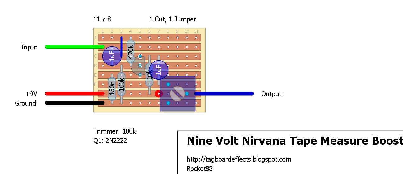Guitar FX Layouts 2n5088 overdrive wiring diagram 