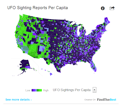 Looking For UFOs? This Map Might Drive You Crazy!
