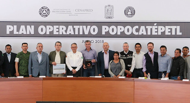 Refuerzan medidas del Plan Operativo Popocatépetl