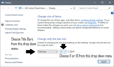 Change Title Bar Text Font Size & Font Family in Windows 10 Change Title Bar Text Font Size & Font Family in Windows 10
