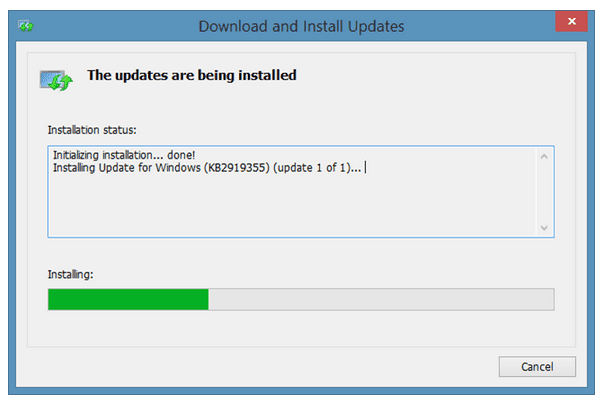 Hướng dẫn tải về và cài đặt bản cập nhật cho Windows 8.1