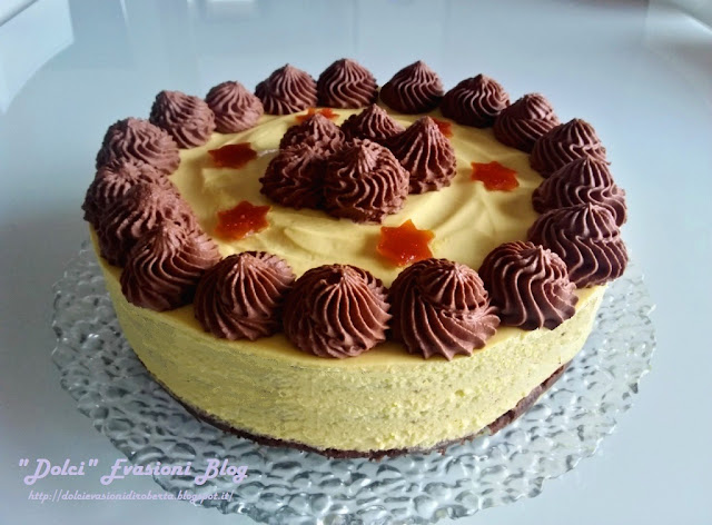 Torta Zabaione Chantilly, Namelaka al Fondente e profumo d'Arancia