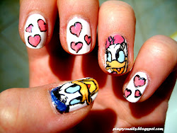 disney nail designs donald nails daisy duck toe inspired