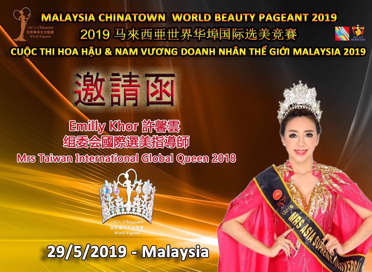 IMG 20190510 092716 Hoa hậu   Nam vương Doanh nhân Thế giới Malaysia 2019 công bố Ban giám khảo quyền lực
