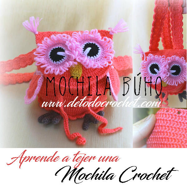 Mochila Búho Crochet / a