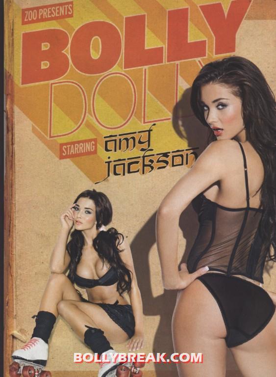 Amy Jackson in black bikini on bolly dolly zoo cover - Amy Jackson Hot Bolly Dolly in Bikini - Zoo Magazine Pics