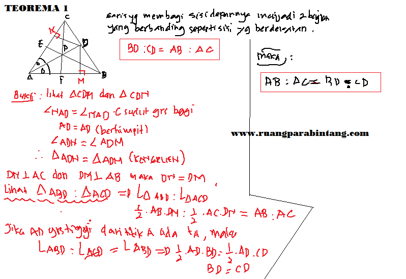 Teorema Teorema Pada Garis Berat Garis Bagi Garis Tinggi Dan Garis Tinggi Ruang Para Bintang Berbagi Informasi Tentang Ptn Dan Pembahasan Soal Soal