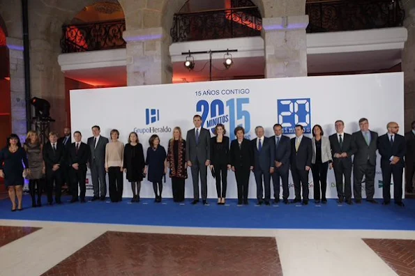 King Felipe of Spain and Queen Letizia of Spain attended the festive a event dedicated to the 15th Anniversary of the '20minutos' newspaper in Madrid