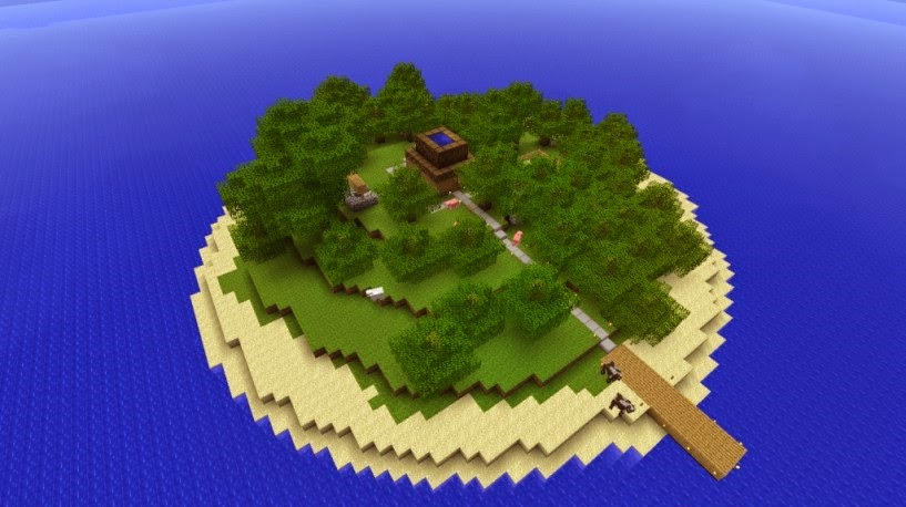 Minecraft карта выживание на острове