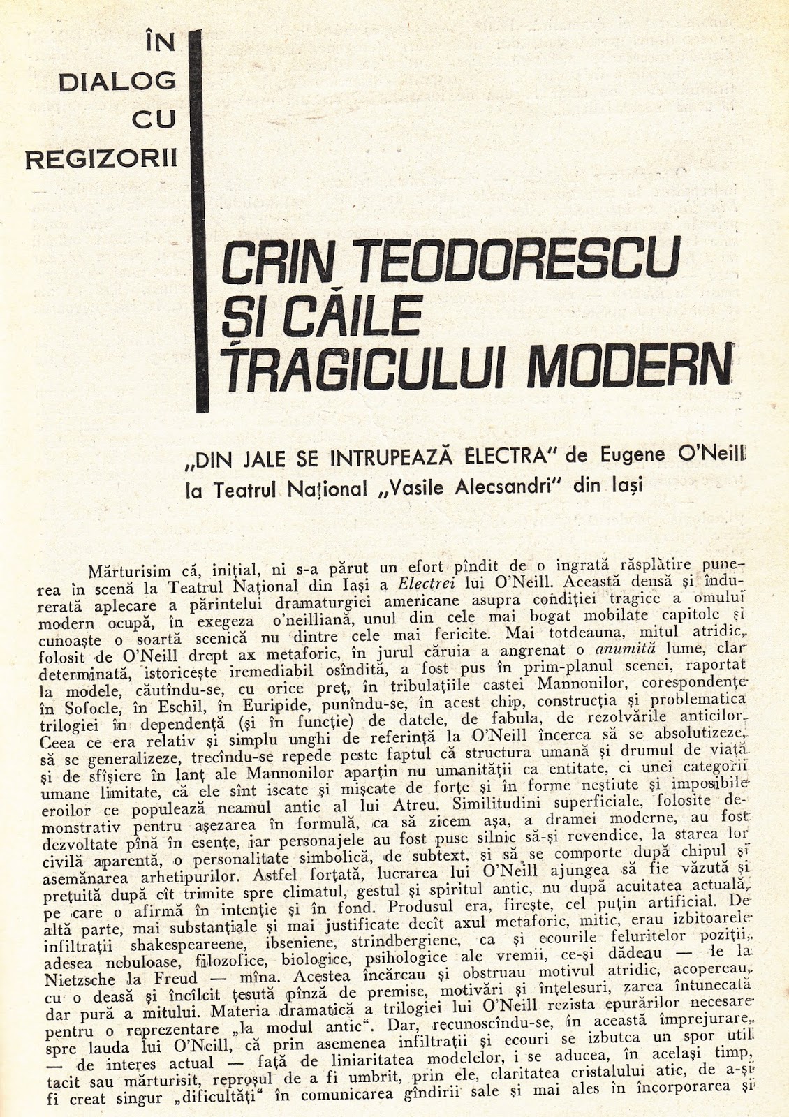 Imi Pasa Din Jale Se Intrupează Electra
