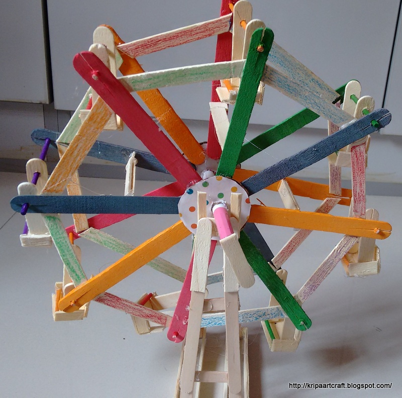 Popsicle Stick Ferris Wheel.