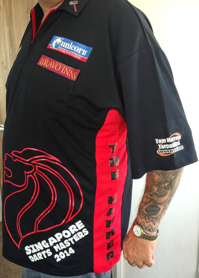 All About Darts Uniform Singapore Darts Masters 2014