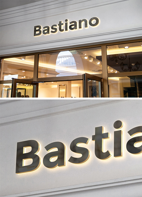 MockUp logotipo en fachada de tienda IC Diseño Grafico