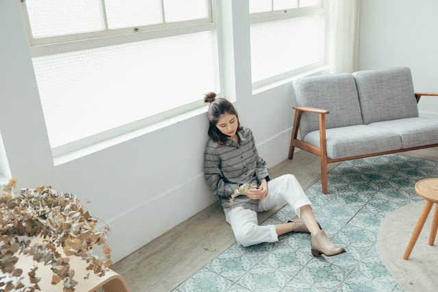 許許兒曠野之聲低跟真皮靴-灰狼/黑豹