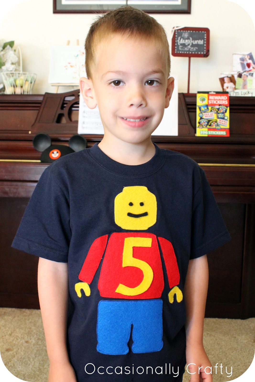 Lego Man Shirt and Birthday Traditions