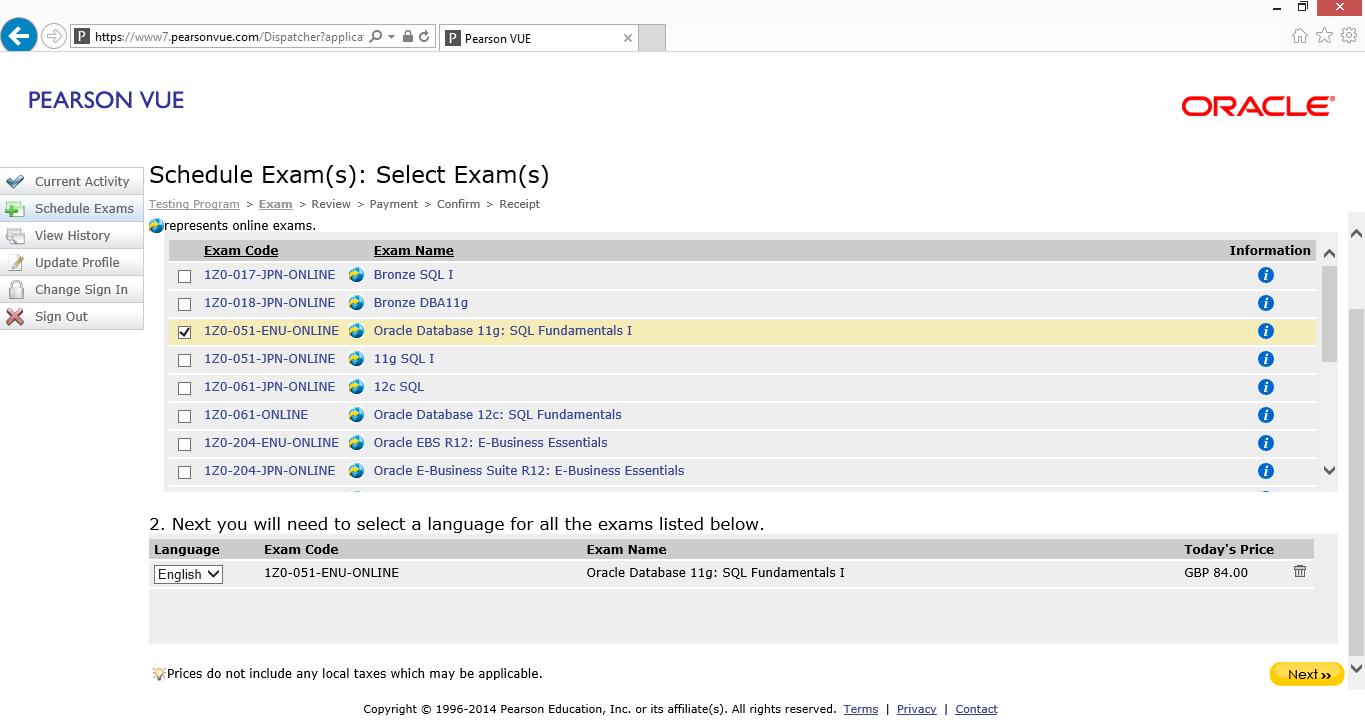 Berke Öz Oracle Pearson Vue`dan Oracle Sinavi Nasil Satin Alinir