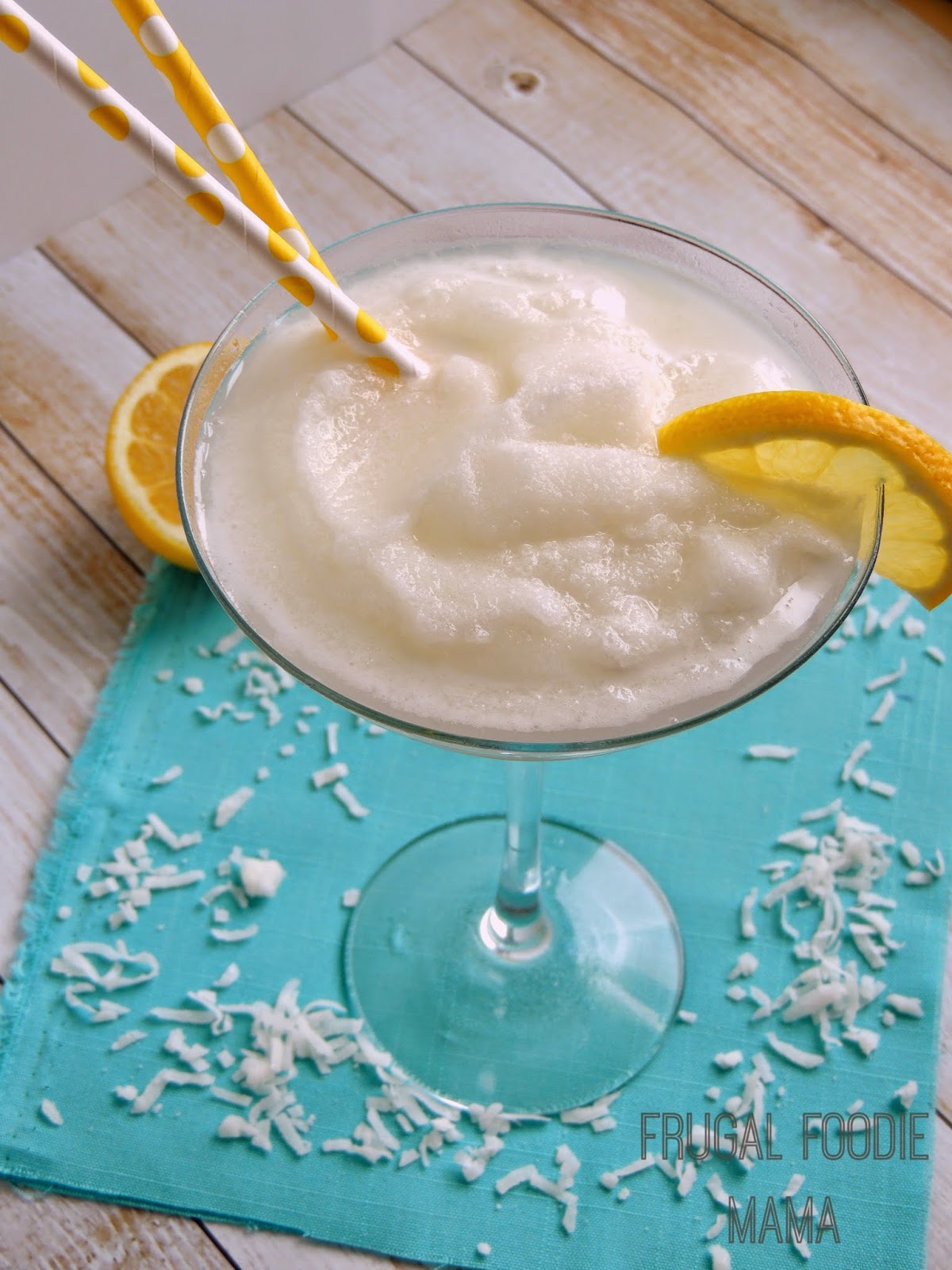 Frozen Coconut Lemonade - White Lights on Wednesday