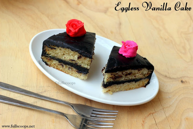 Eggless Vanilla Cake