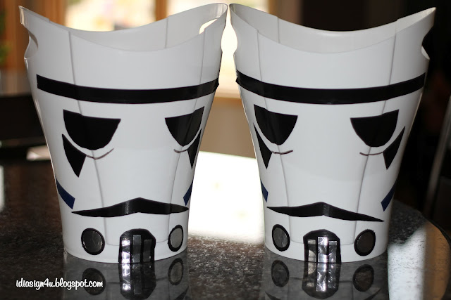 diy trash wars trooper cans birthday erase shadowing drew marker took dry eyes then under