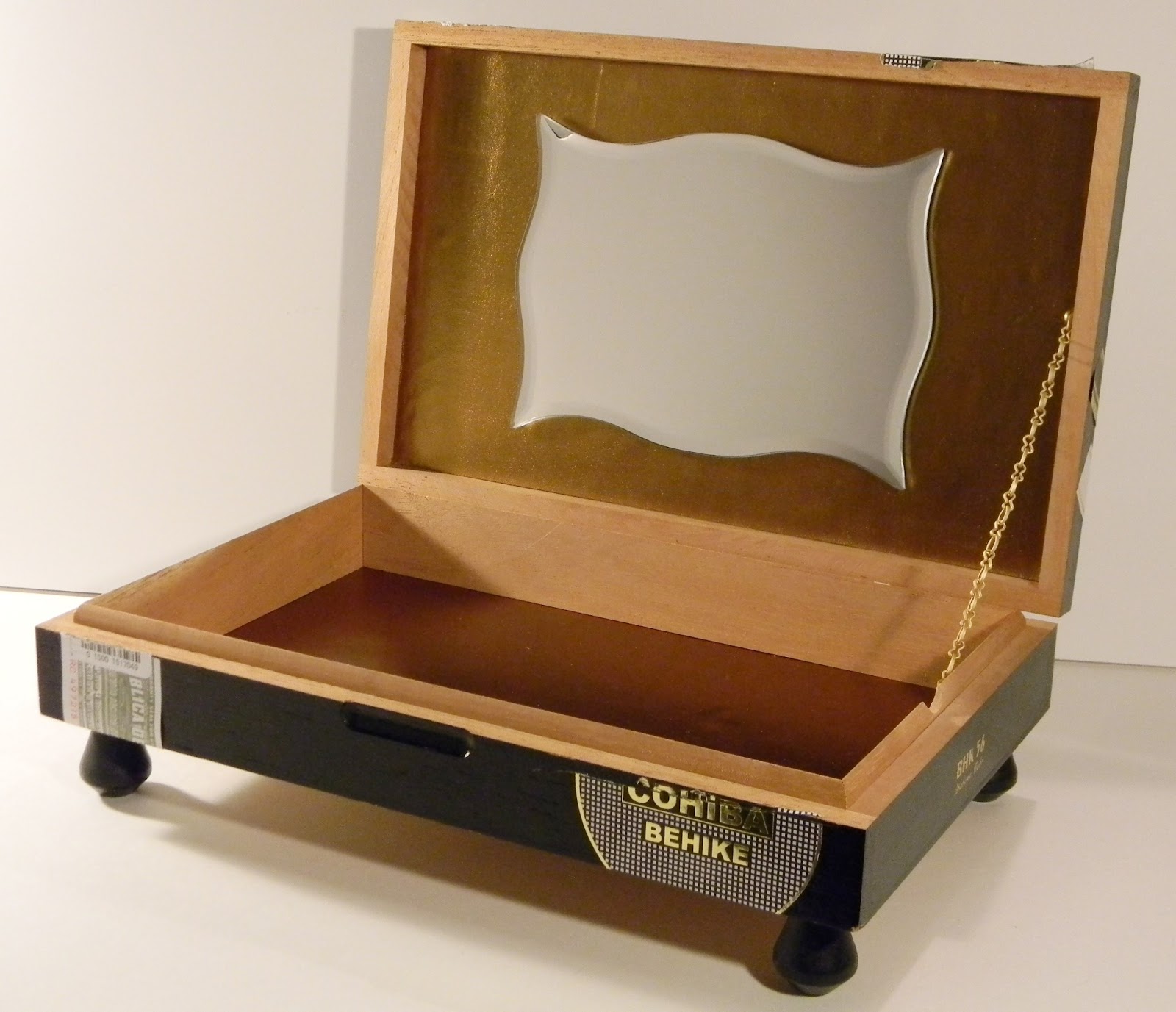 With Our Powers Combined Jewelry Box from Repurposed Cigar Box