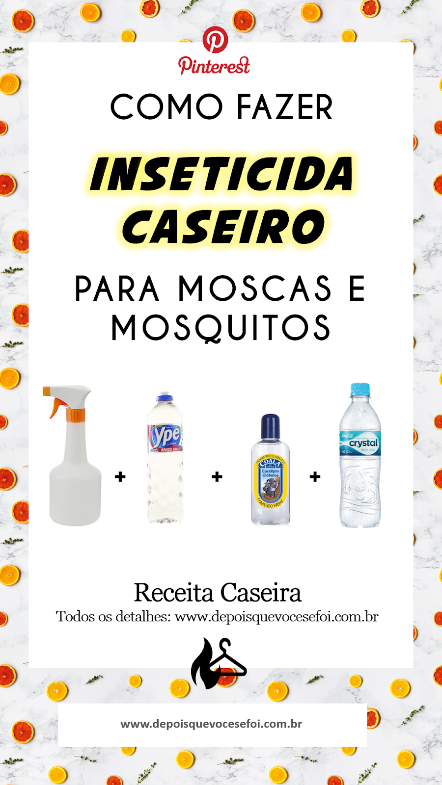 Inseticida Caseiro para moscas e mosquitos 