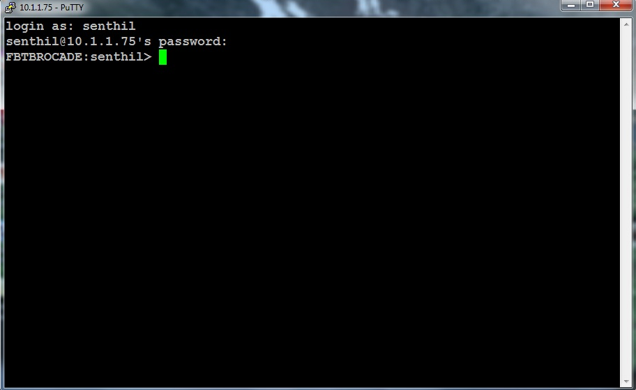 Remote Infrastructure Management BROCADE SAN SWITCH CONFIGURATION