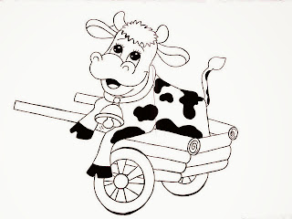 vaca na carroça