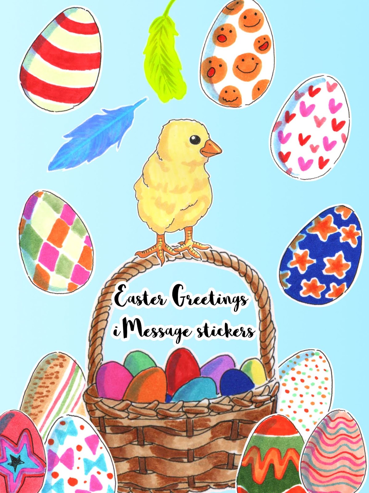 iMessage stickers for Easter! / iMessagetarroja pääsiäistä varten!