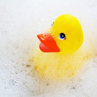 Duck in bubbles