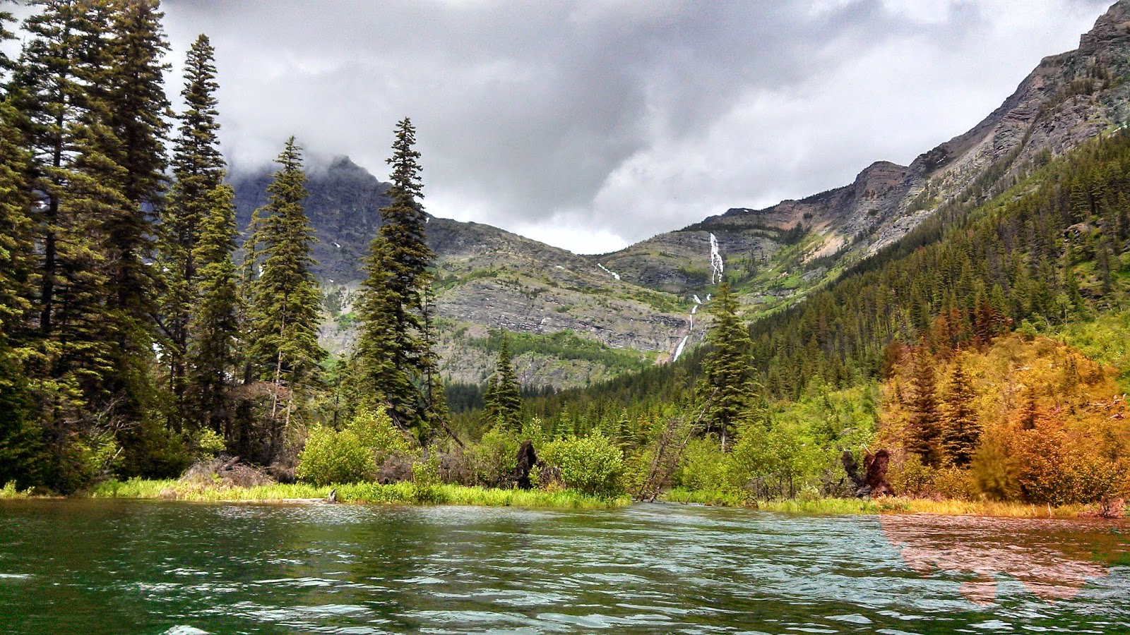 A View from the North Coast Logging Lake and Grace Lakein Glacier