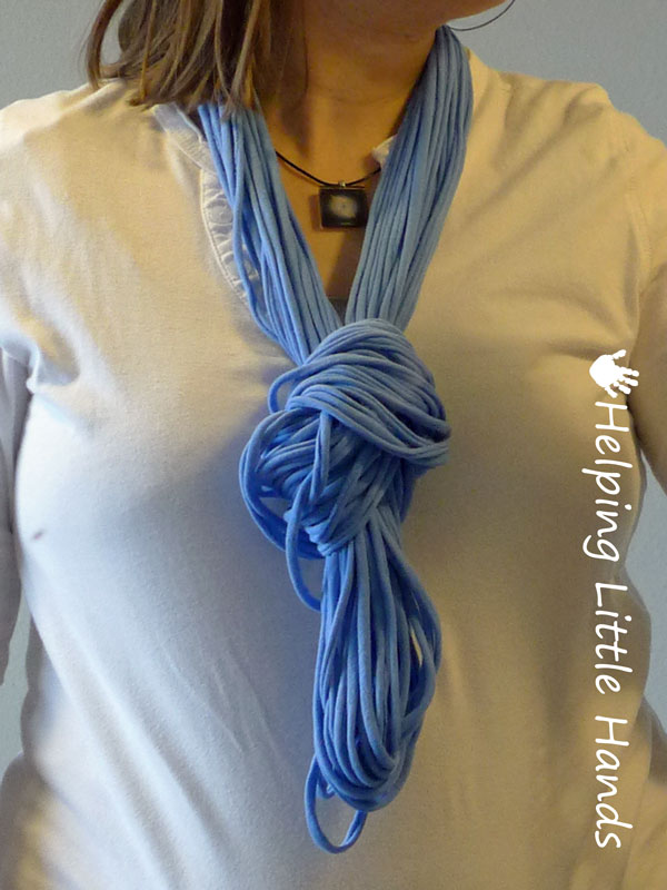 Pieces by Polly: No-Sew T-Shirt String Infinity Scarves - Great Gift Idea