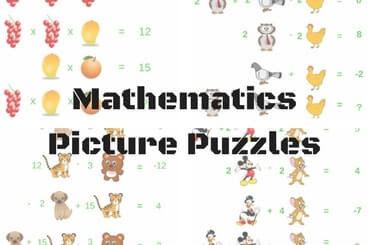 Puzzles for Teens | Mathematics Algebraic Picture Puzzles