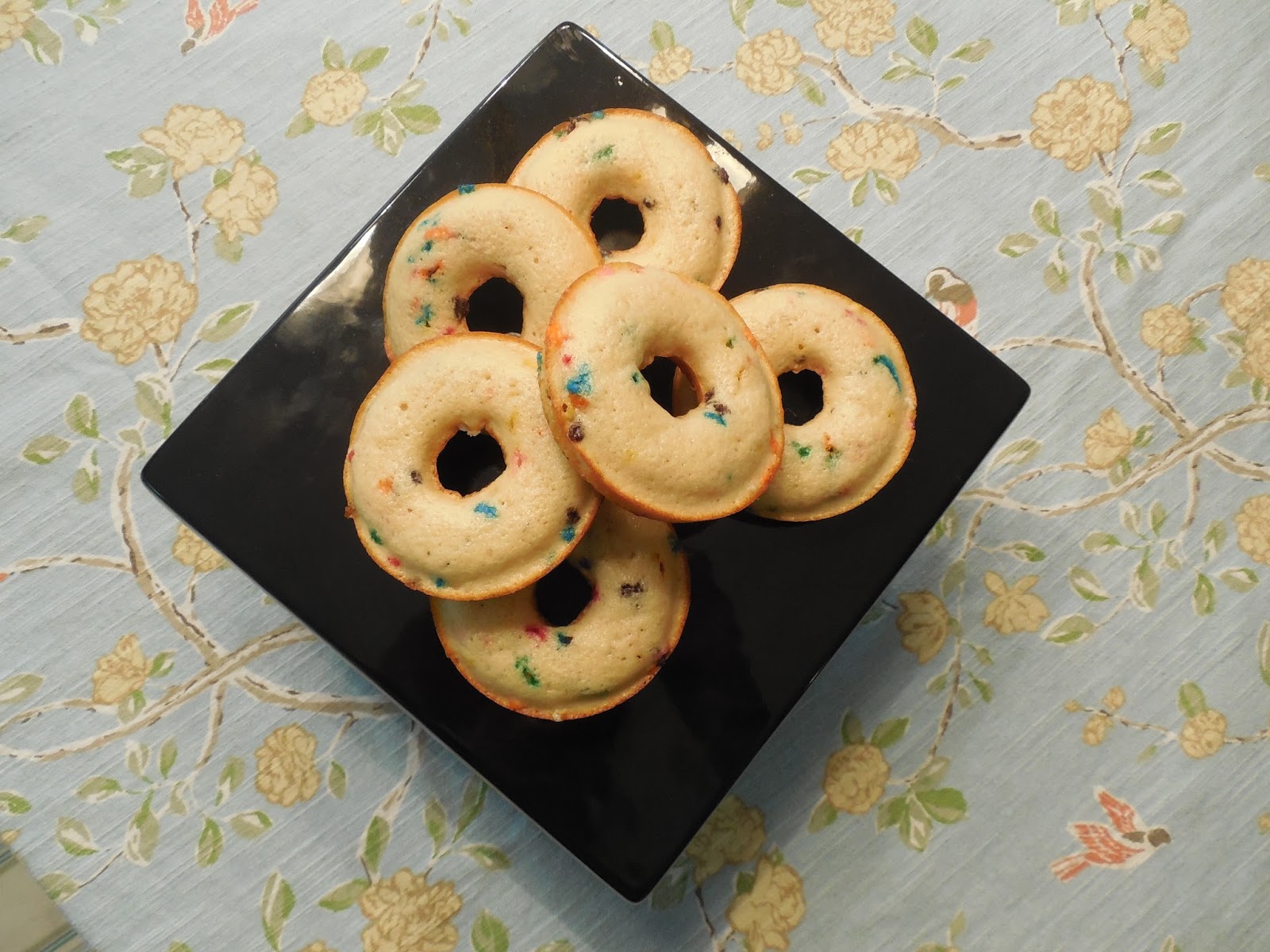 Two Kid Kitchen baked sprinkle donuts