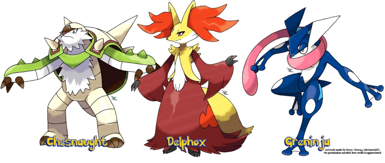 Pokemon Images Pokemon X And Y Starters Evolution