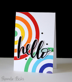 hello rainbow card