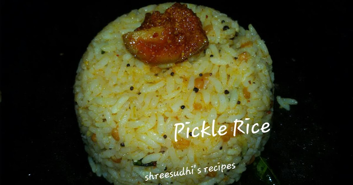 Cookandnourish Pickle Rice....
