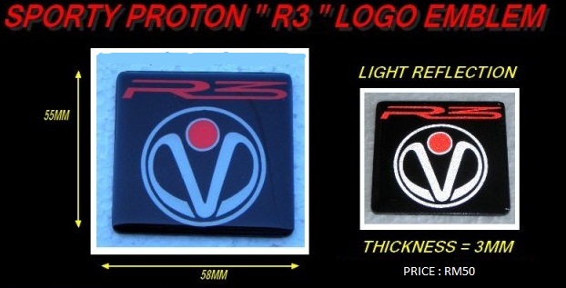 Logo emblem - Honda/Proton/Toyota/Daihatsu/R3/TRD: Logo 