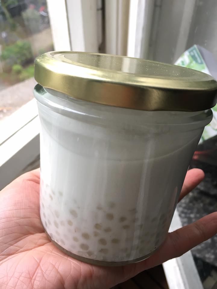 "Honey Litchi Coconut Milk Sago Soup" recipe