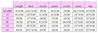 Branded Baby & kids clothes|GAP pajamas RM23: Size Chart