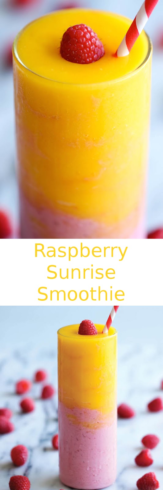 Green Diet Raspberry Sunrise Smoothie