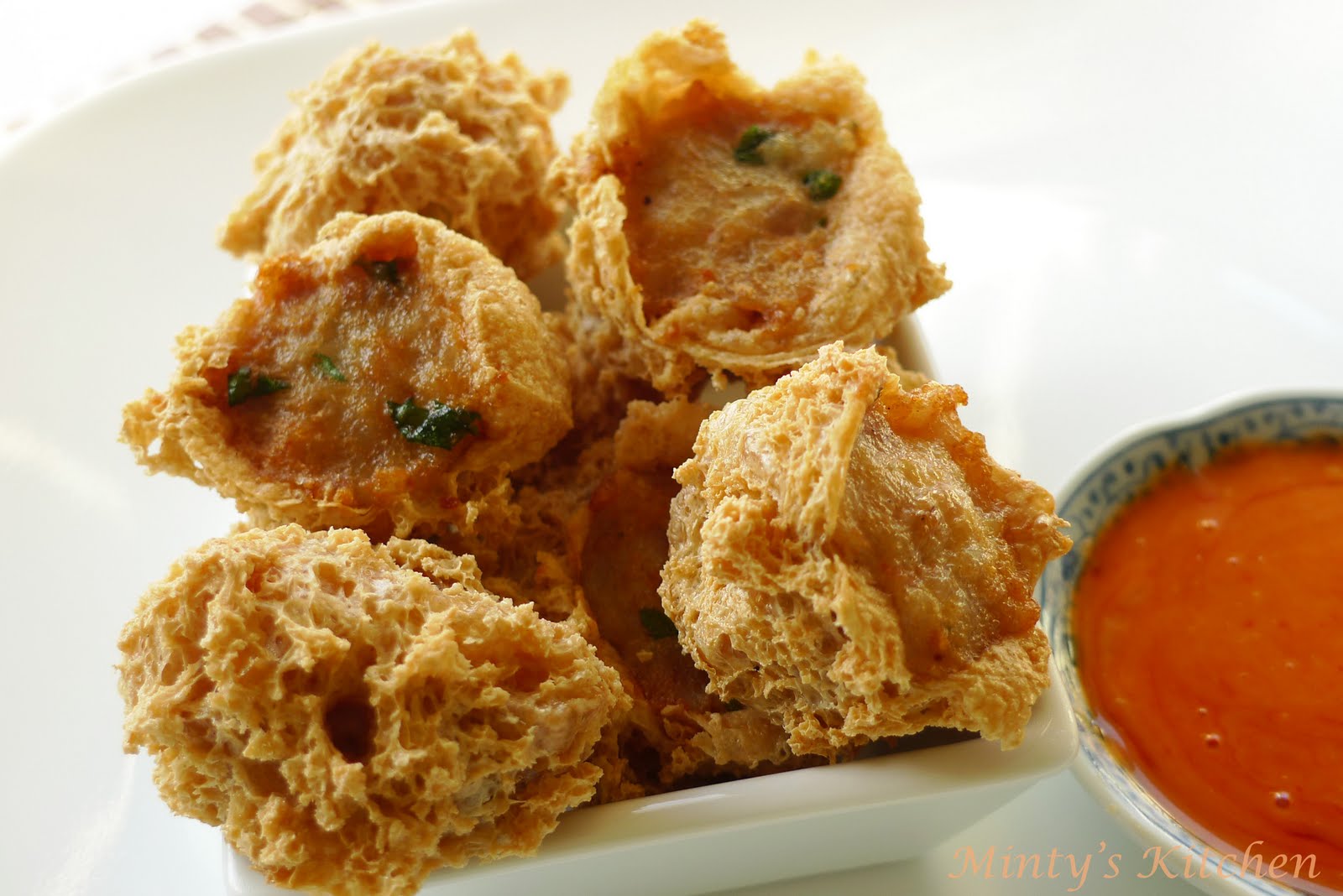 Minty's Kitchen Crispy Stuffed Tofu Puffs