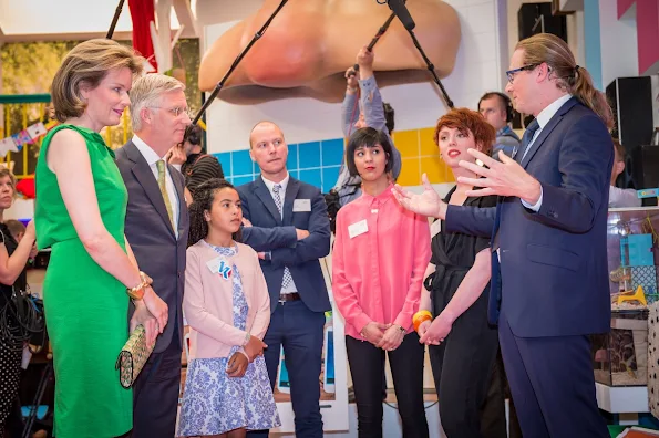 King Philippe and Queen Mathilde visited media company VRT