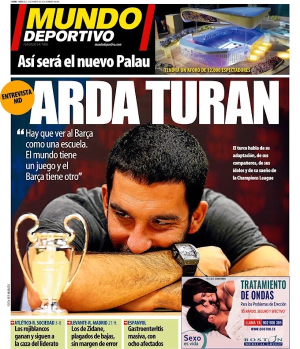 FC Barcelona, Mundo Deportivo: "Arda Turan"
