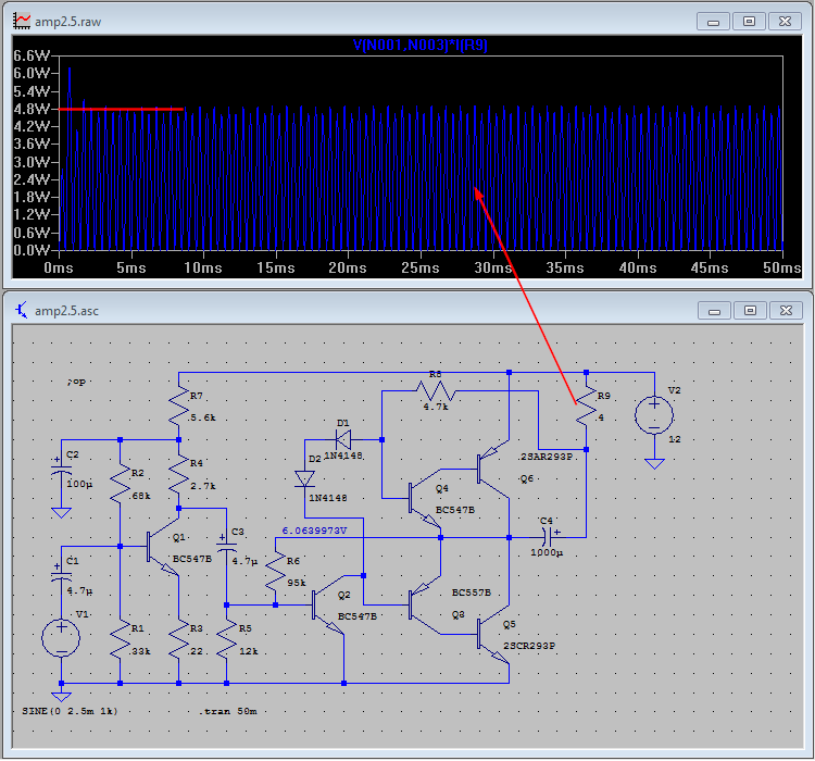 2.5W Audio Amplifier with Transistors · One Transistor