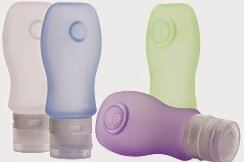 Silicone 3 oz Travel Bottle Set with Bag Pack
