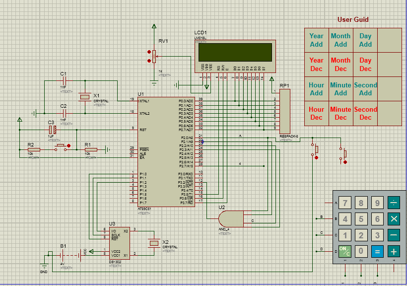 Able Electronic Designs and Concepts: Digital Clock with Calendar